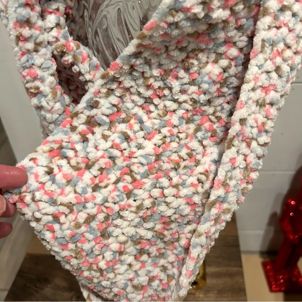 🌿Multicolor Chunky Crocheted Knit‎ Infinity Scarf